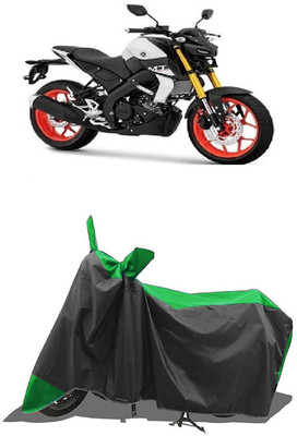 SUGASHRI Waterproof Two Wheeler Cover for Yamaha(MT-15 BS6, Green, Black)