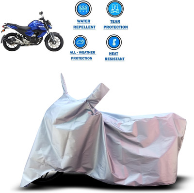 CODOKI Two Wheeler Cover for Yamaha(FZ S V3.0 FI, Silver)
