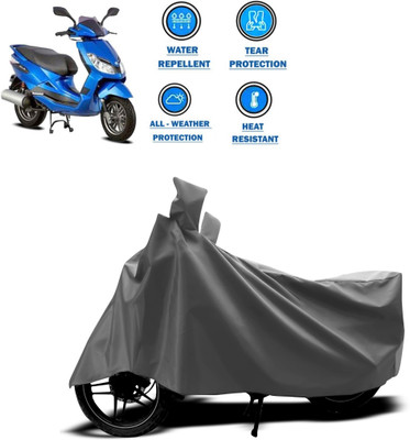 CODOKI Two Wheeler Cover for Bajaj(Blade 125, Grey)