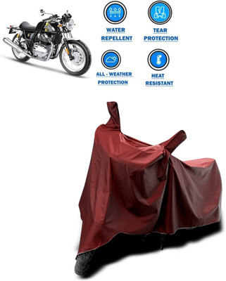 CODOKI Waterproof Two Wheeler Cover for Royal Enfield(Continental GT 650, Maroon)