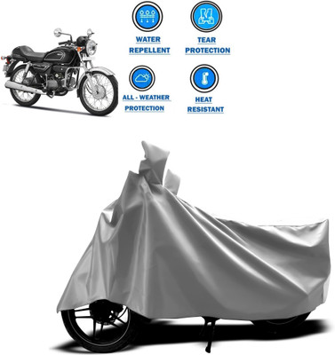 CODOKI Two Wheeler Cover for Hero(Splendor Pro Classic, Silver)
