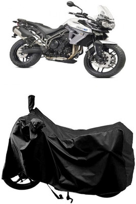 SUGASHRI Waterproof Two Wheeler Cover for Triumph(Tiger 800, Black)