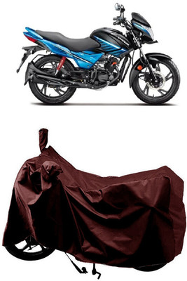 SUGASHRI Waterproof Two Wheeler Cover for Hero(New Glamour BS6, Maroon)