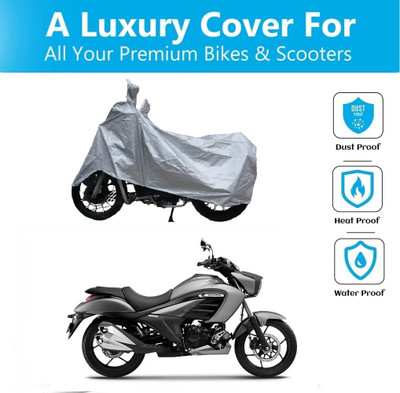 OPZET INDIA Waterproof Two Wheeler Cover for Suzuki(Intruder 250 BS6, Silver)