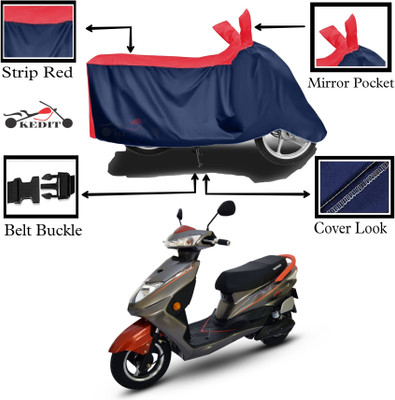 SK AUTO Two Wheeler Cover for Okinawa(Ridge, Red, Blue)