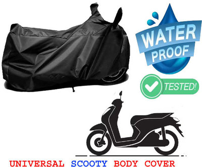 Mobidezire Waterproof Two Wheeler Cover for Hero Electric(Electric AXLHE-20 BS6, Black)