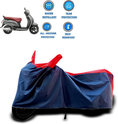CODOKI Two Wheeler Cover for Suzuki(Access SE, Red)