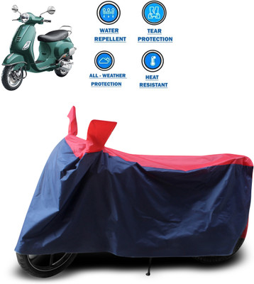 CODOKI Two Wheeler Cover for Piaggio(Vespa VXL 150, Red)