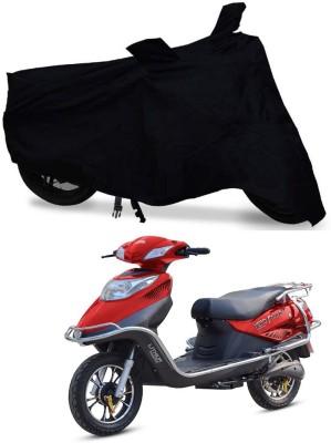 VehicleSafe Two Wheeler Cover for Hero Electric(Electric Flash, Black)