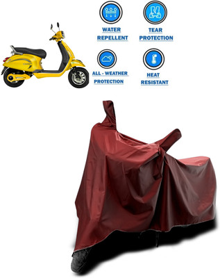 GOSHIV-car and bike accessories Waterproof Two Wheeler Cover for Universal For Bike(Maroon)