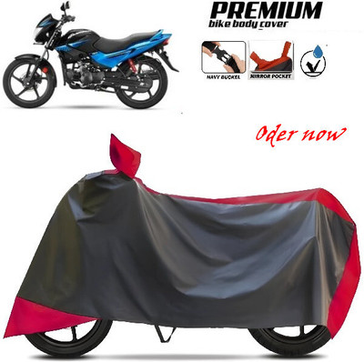 SK AUTO Waterproof Two Wheeler Cover for TVS, Hero, Honda, Bajaj(Red, Black)