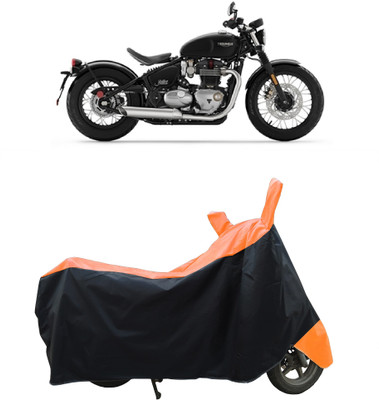 Coxtor Waterproof Two Wheeler Cover for Triumph(Bonneville Bobber, Orange)