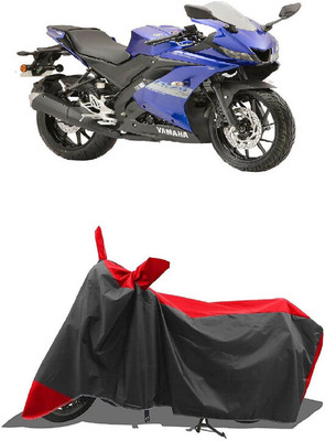 SUGASHRI Waterproof Two Wheeler Cover for Yamaha(R15S BS6, Red, Black)