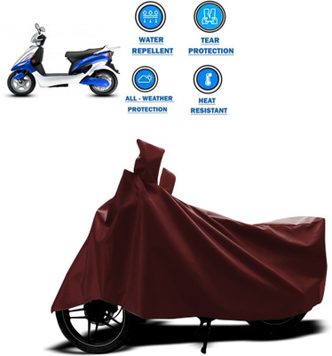 CODOKI Waterproof Two Wheeler Cover for Hero(Electric Maxi, Maroon)