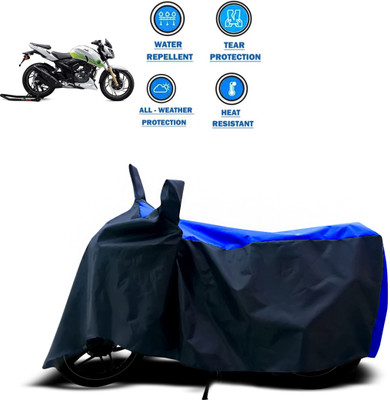 PAGORA Two Wheeler Cover for TVS(Apache RTR 200 Fi E100, Blue)