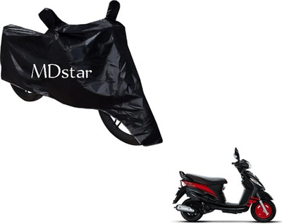 Mdstar Waterproof Two Wheeler Cover for TVS(Activa 6G, Black)