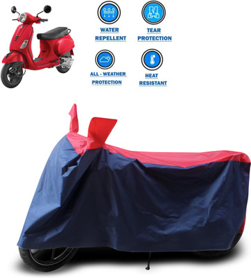 PAGORA Two Wheeler Cover for Vespa(Urban Club, Red)