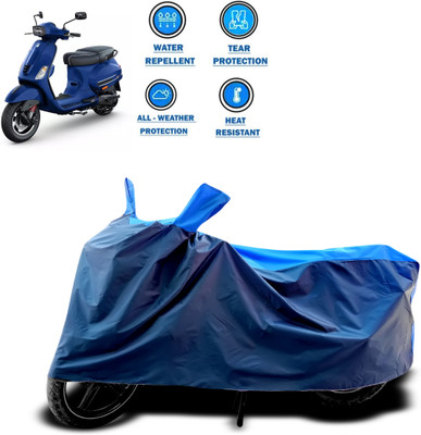 CODOKI Two Wheeler Cover for Piaggio(Vespa SXL 150, Blue)