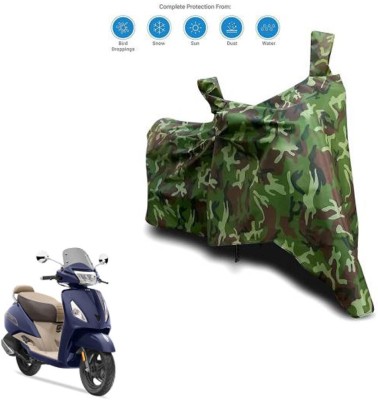 Aamaya Store Waterproof Two Wheeler Cover for TVS(Jupiter classic, Green)