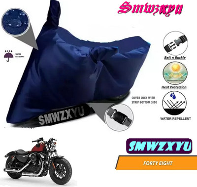 smwzxyu Waterproof Two Wheeler Cover for Harley Davidson(Blue)