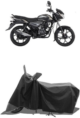 SUGASHRI Waterproof Two Wheeler Cover for Bajaj(Discover 125 DTS-i, Grey, Black)