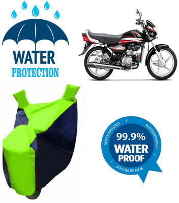 Mdstar Waterproof Two Wheeler Cover for Hero(HF Deluxe, Multicolor)