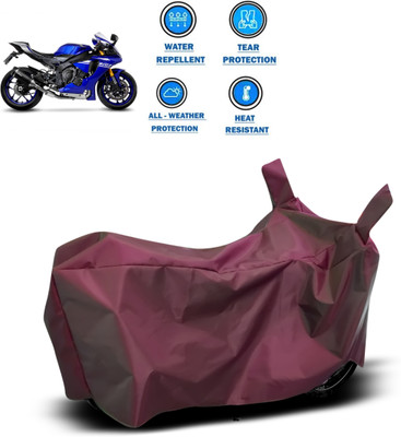 CODOKI Waterproof Two Wheeler Cover for Yamaha(YZF, Maroon)