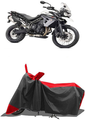 SUGASHRI Waterproof Two Wheeler Cover for Triumph(Tiger 800 XCA, Red, Black)