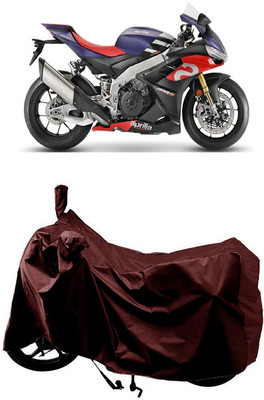 SUGASHRI Waterproof Two Wheeler Cover for Aprilia(RSV4, Maroon)
