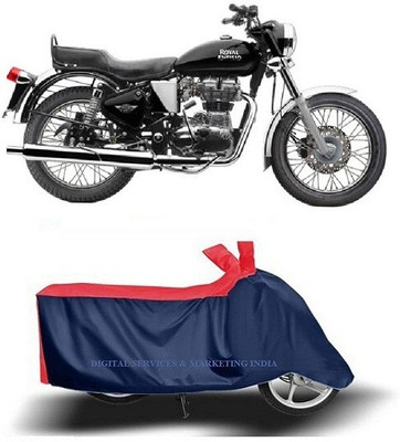 DSAMI Two Wheeler Cover for Royal Enfield(Electra, Blue)