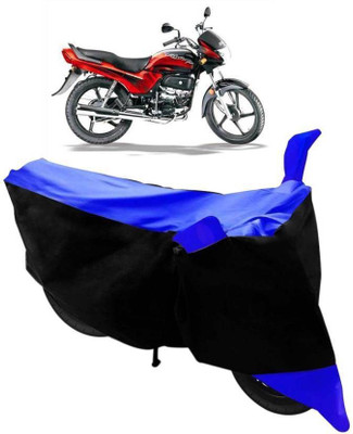 SK AUTO Two Wheeler Cover for Hero(HF Dawn, Black, Blue)