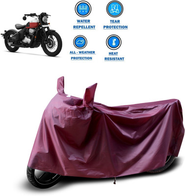 PAGORA Waterproof Two Wheeler Cover for JAWA(42, Maroon)