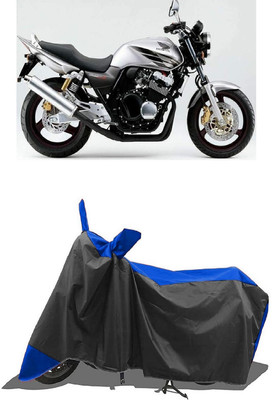SUGASHRI Waterproof Two Wheeler Cover for Honda(CB 400, Blue, Black)