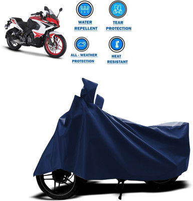 PAGORA Two Wheeler Cover for Bajaj(Pulsar RS 200, Blue)