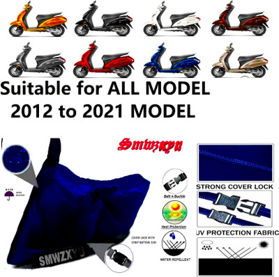 smwzxyu Waterproof Two Wheeler Cover for TVS(Jupiter, Blue)