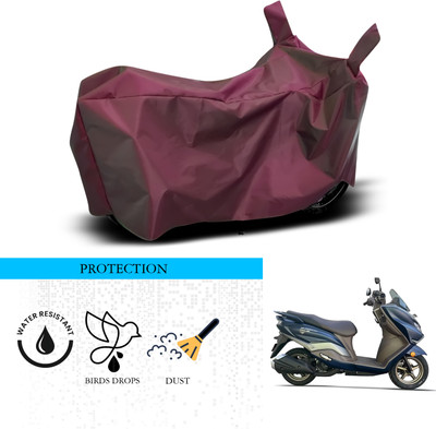 SnehaSales Waterproof Two Wheeler Cover for Suzuki(Burgman Street 125, Maroon)