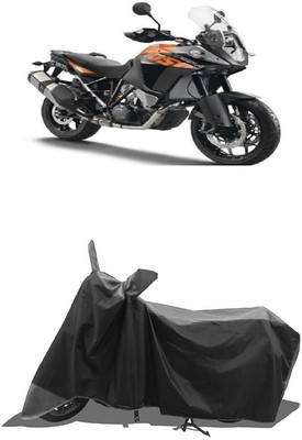 SUGASHRI Waterproof Two Wheeler Cover for KTM(1050 Adventure BS6, Grey, Black)