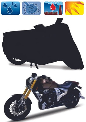 Mdstar Waterproof Two Wheeler Cover for TVS(Zeppelin, Black)