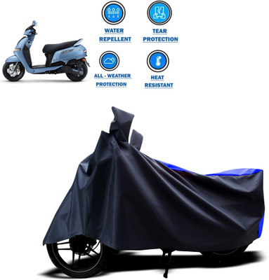 CODOKI Two Wheeler Cover for TVS(iQube, Blue)