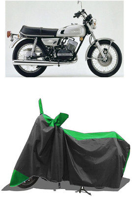 SUGASHRI Waterproof Two Wheeler Cover for Yamaha(RD 350, Green, Black)