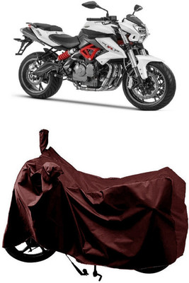 SUGASHRI Waterproof Two Wheeler Cover for Benelli(TNT 600i, Maroon)