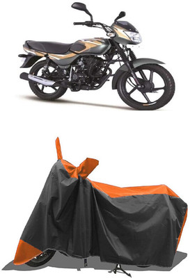 SUGASHRI Waterproof Two Wheeler Cover for Bajaj(CT110, Orange, Black)