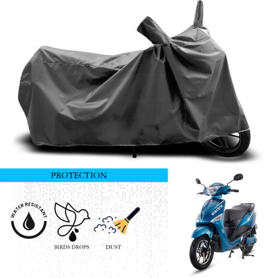 ANTHUB Waterproof Two Wheeler Cover for Hero(Electric Optima, Grey)