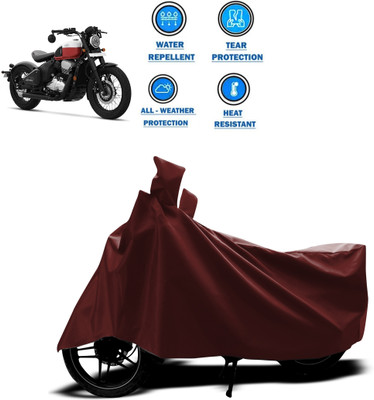 PAGORA Waterproof Two Wheeler Cover for JAWA(42, Maroon)