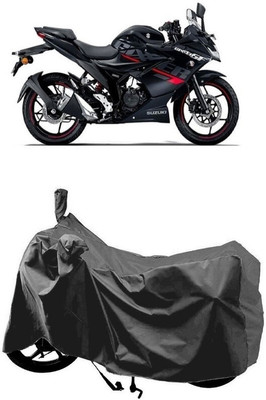 SUGASHRI Waterproof Two Wheeler Cover for Suzuki(Gixxer SF, Grey)