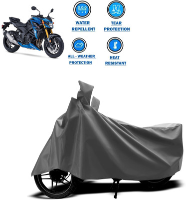 PAGORA Two Wheeler Cover for Suzuki(GSX, Grey)
