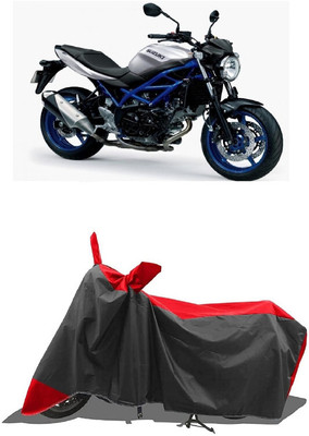 SUGASHRI Waterproof Two Wheeler Cover for Suzuki(SV 650, Red, Black)
