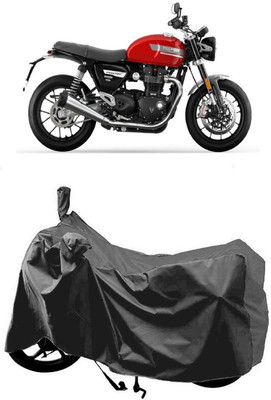 SUGASHRI Waterproof Two Wheeler Cover for Triumph(Speed Twin, Grey)