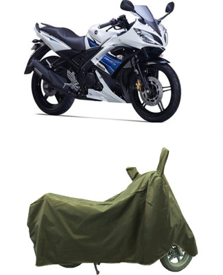Coxtor Waterproof Two Wheeler Cover for Yamaha(YZF R15S BS6, Gold)
