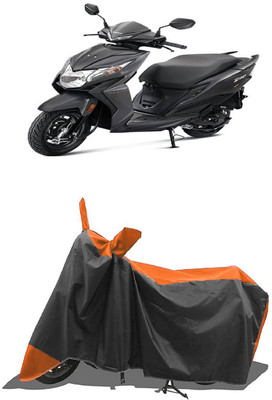 SUGASHRI Waterproof Two Wheeler Cover for Honda(Dio, Orange, Black)